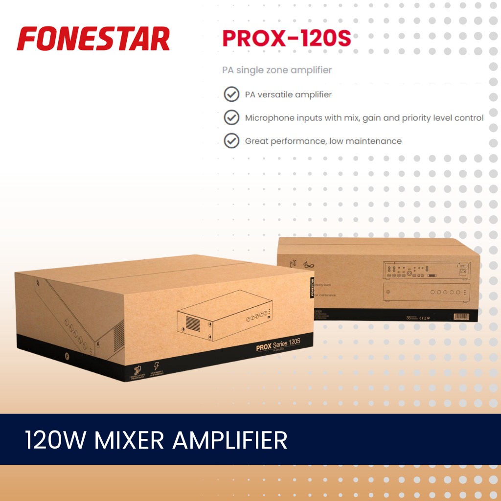 Fonestar PROX-120S 120W single zone mixer amplifier