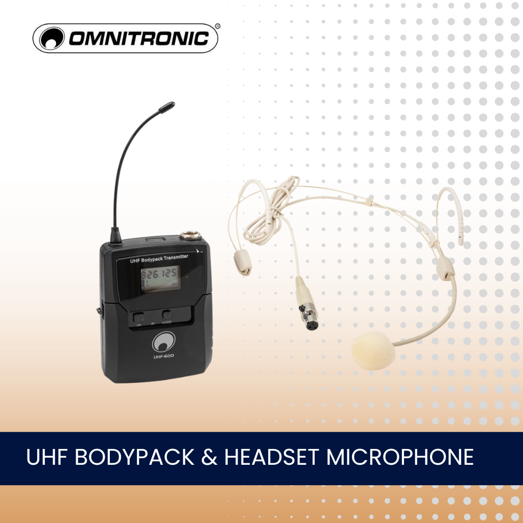 4 Channel Wireless Microphone System With 4 Headset Microphones
