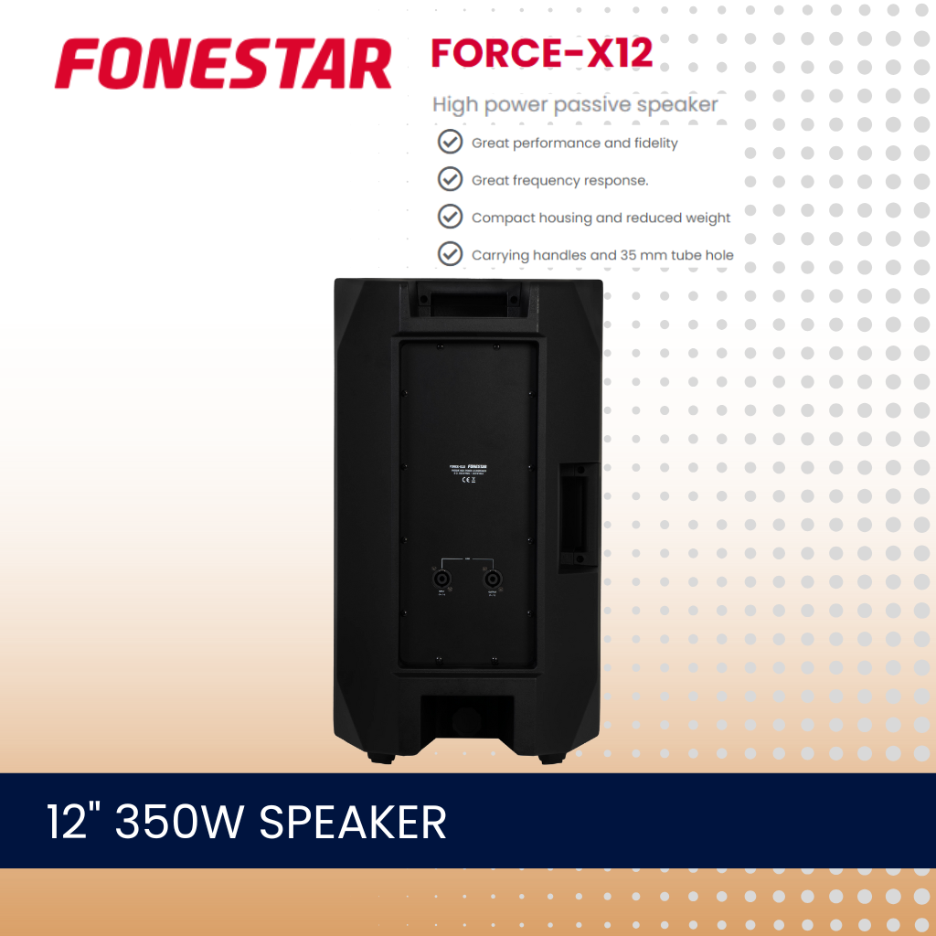 Fonestar FORCE-X12 12" 350W low impedance high-power speaker