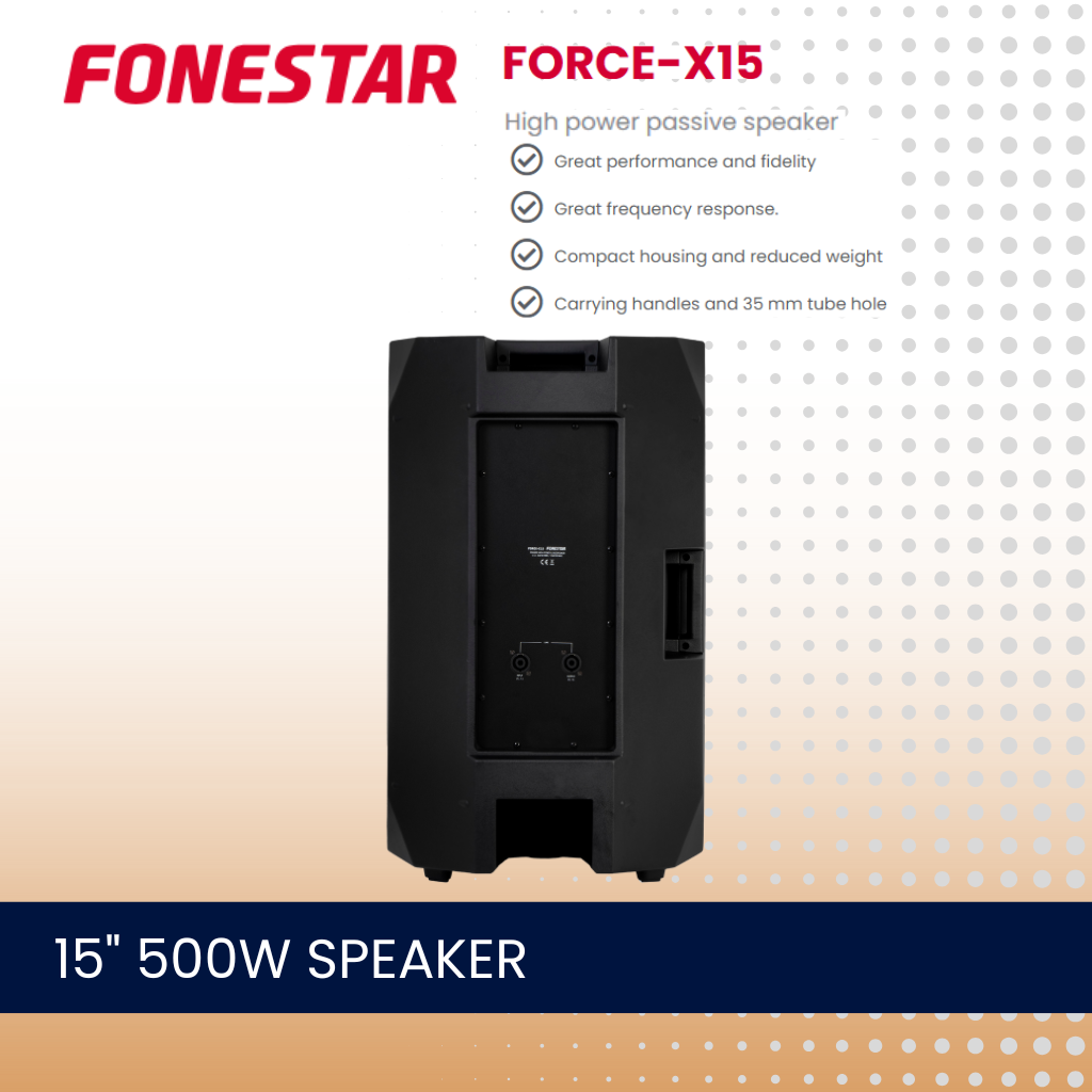 Fonestar FORCE-X15 15" 500W low impedance high-power speaker