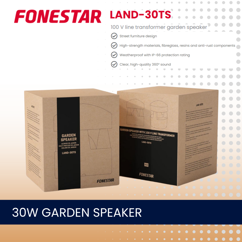 Fonestar LAND-30TS 30W 100V line transformer garden speaker