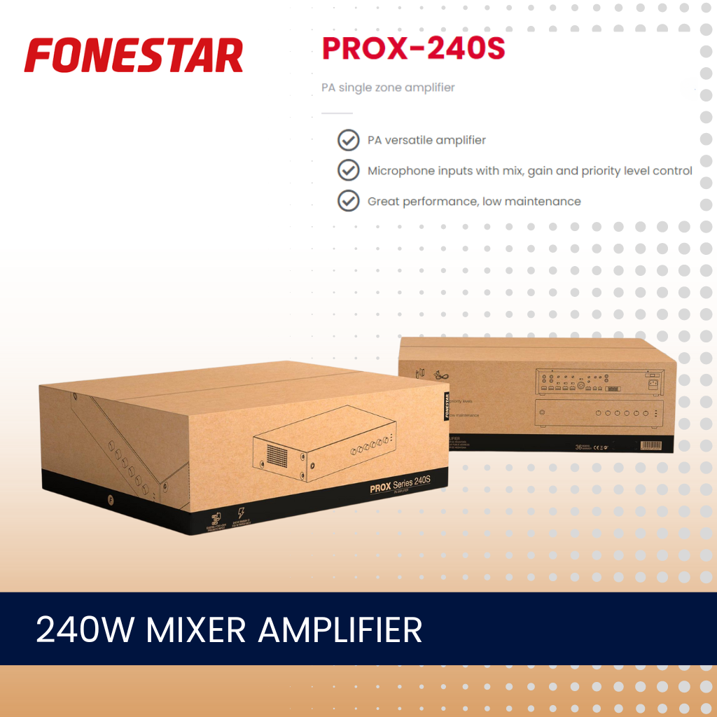 Fonestar PROX-240S 240W single zone mixer amplifier