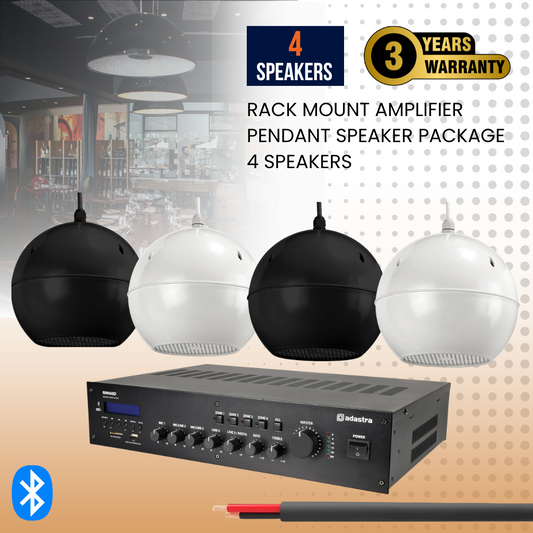 Restaurant Background Music Bluetooth System 4 Speakers