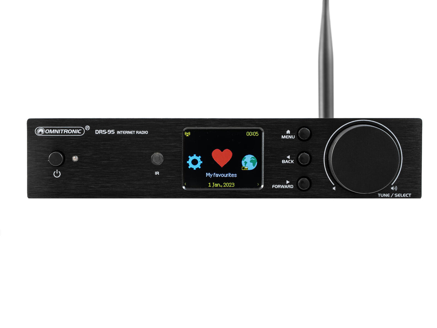 Omnitronic DRS-95 Bluetooth/FM/DAB internet radio