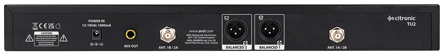 Citronic Dual Hand Held Wireless Mic System