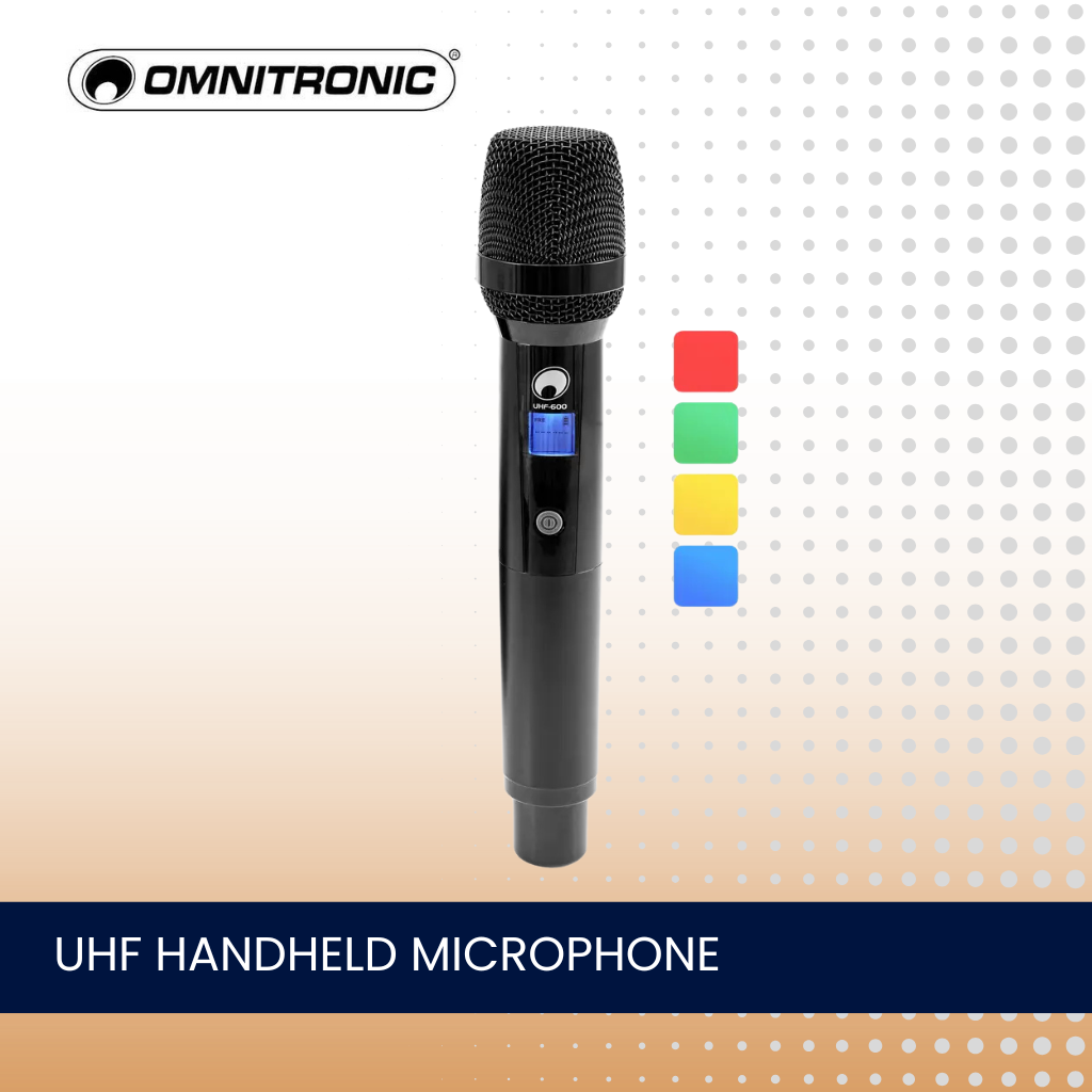 1 Channel Wireless Microphone System With Handheld Microphone