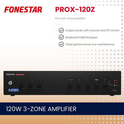 3-Zone Amplifier Pendant Speaker Package Up To 8 Speakers Background Music System