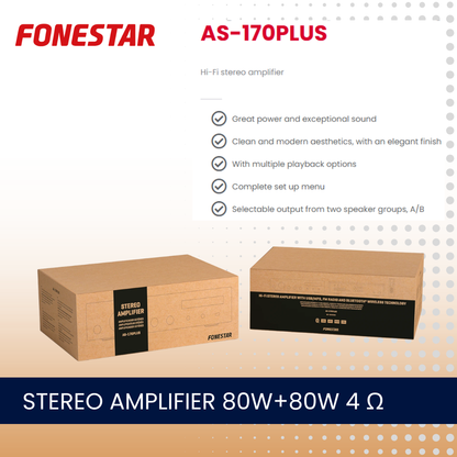 Fonestar AS-170PLUS Stereo amplifier with Bluetooth and media player