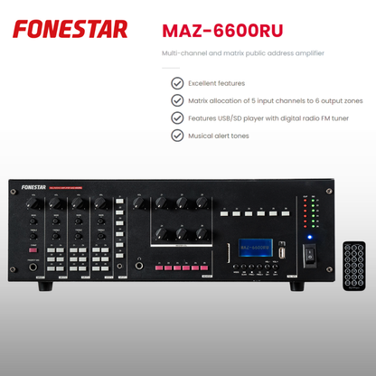 Hotel Background Music Bluetooth System Up To 72 Speakers
