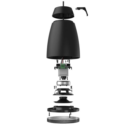 AUDAC ALTI4 2-way 4" pendant speaker 16Ω/100V 24W – exploded view of the speaker