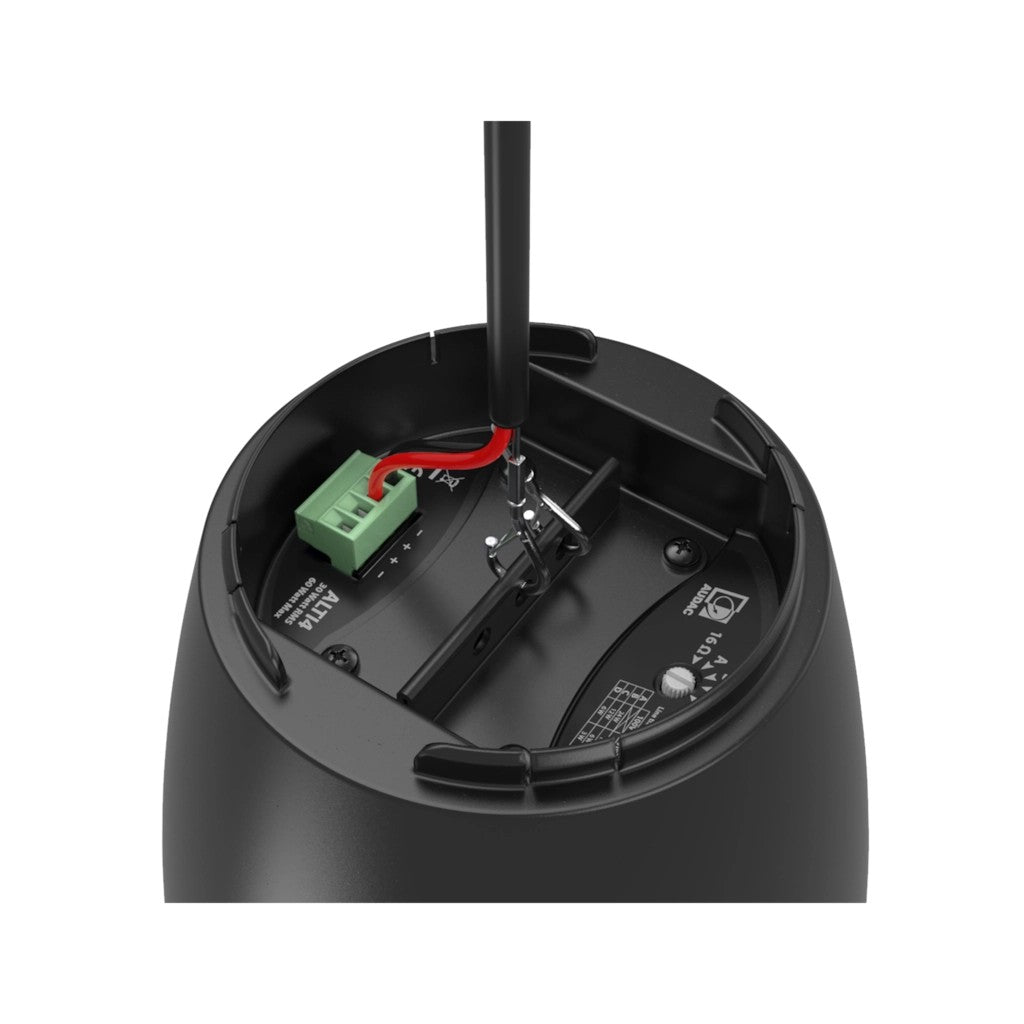 AUDAC ALTI6 2-way 6.5" pendant speaker 16Ω/100V 60W – suspension and mounting detail