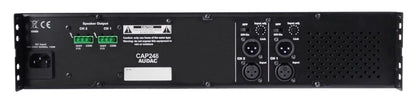 AUDAC CAP248 2-Channel 100V amplifier 2 x 480W – rear panel