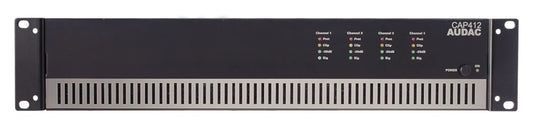 AUDAC CAP412 4-Channel 100V amplifier 4 x 120W – front view