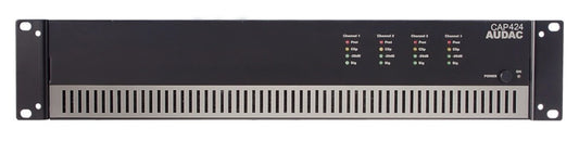 AUDAC CAP424 4-Channel 100V amplifier 4 x 240W – front view
