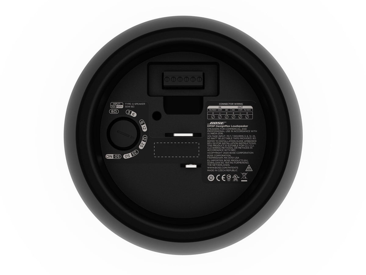 Bose DesignMax DM5P 5.25" Pendant speaker (Pair) 100V 50W – top-down view