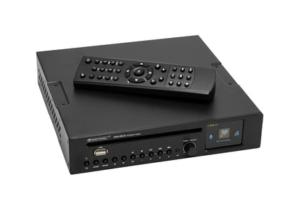 Omnitronic DRS-95CD Internet Radio with CD, DAB+ and Bluetooth – shown with IR remote control