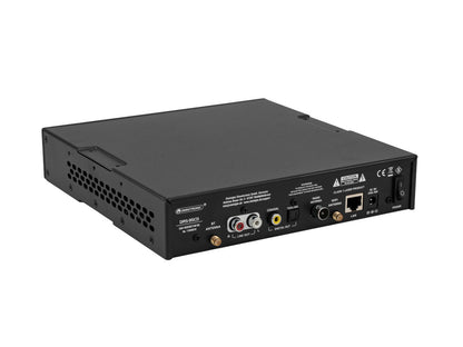 Omnitronic DRS-95CD Internet Radio with CD, DAB+ and Bluetooth – angled rear view