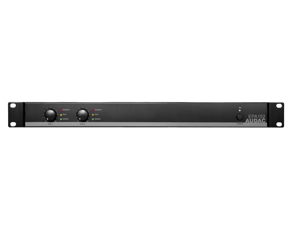 AUDAC EPA152 2-Channel Class-D amplifier 2 x 150W 4 Ω – front view
