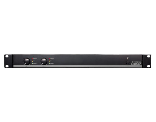 AUDAC EPA252 2-Channel Class-D amplifier 2 x 250W 4 Ω – front view