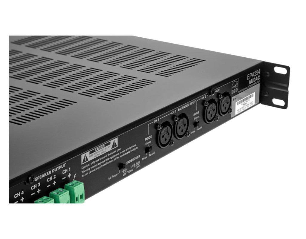 AUDAC EPA254 4-Channel Class-D amplifier 4 x 250W 4 Ω – additional manufacturer image