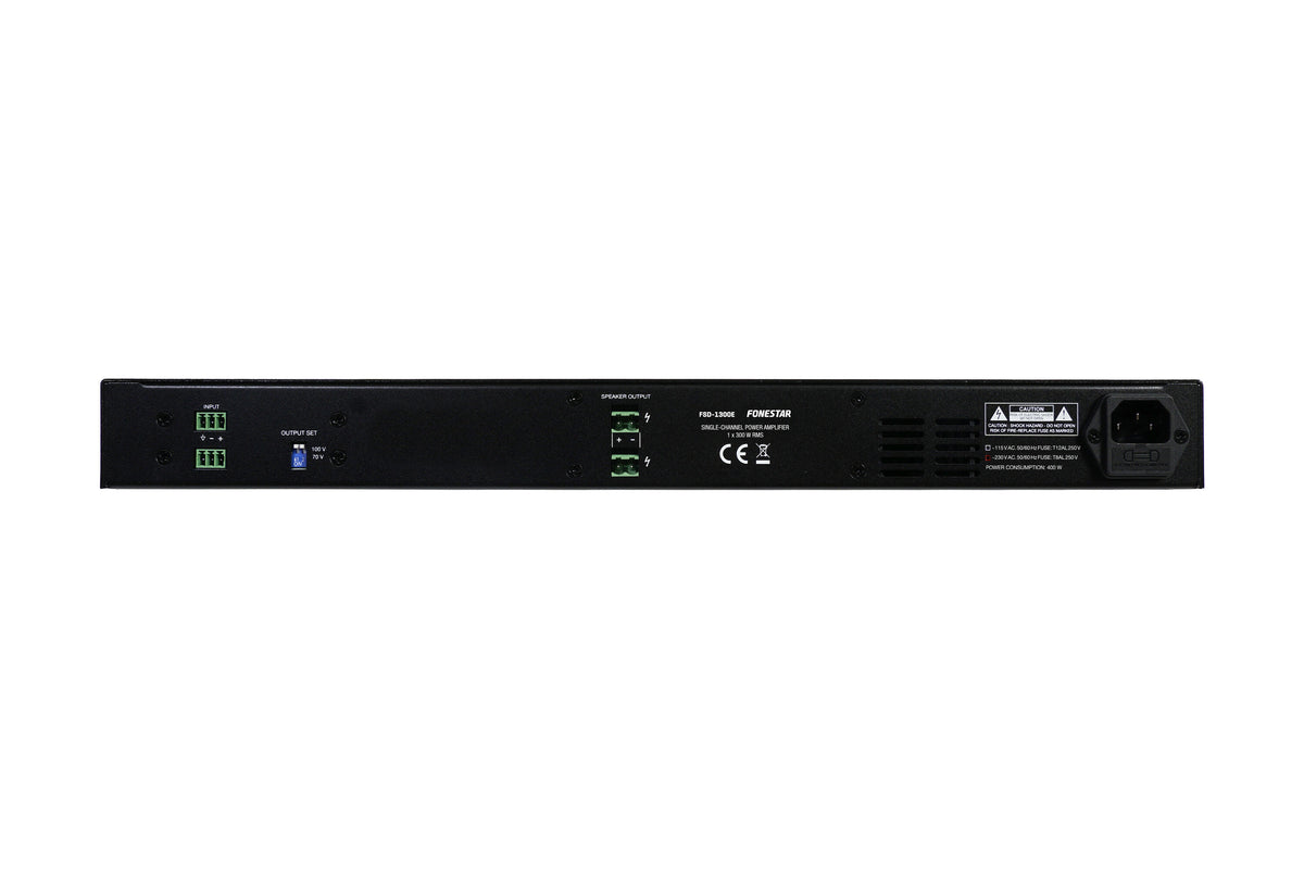 Fonestar FSD-1300E 300W single channel 100V power amplifier – product photo