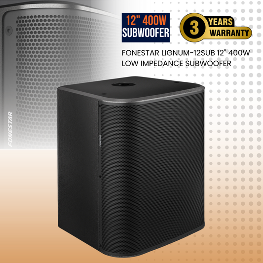 Fonestar LIGNUM-12SUB 12" 400W low impedance subwoofer