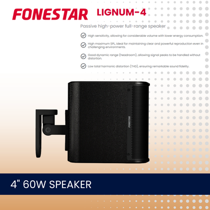 Fonestar LIGNUM-4  4" 60W low impedance high-power speaker