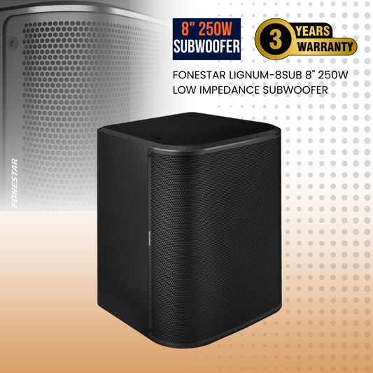 Fonestar LIGNUM-8SUB 8" 250W low impedance subwoofer