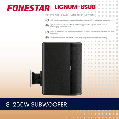 Fonestar LIGNUM-8SUB 8" 250W low impedance subwoofer