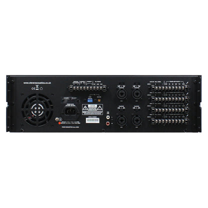 Clever Acoustics MA 4120 MKII 4-Zone Mixer Amplifier 4 x 120W 100V – rear panel connections