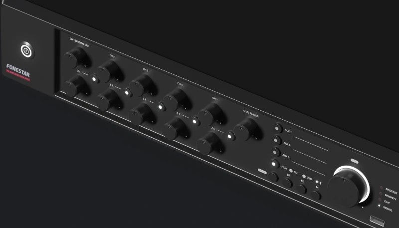 Fonestar MAX-600Z 600W 5-zone mixer amplifier with Bluetooth and media player – additional manufacturer image