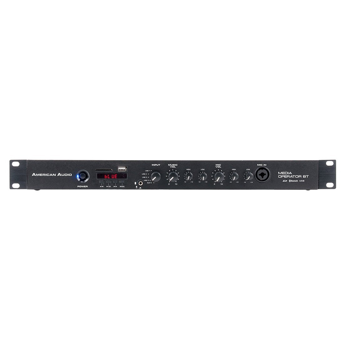 American Audio Media Operator BT Rack Media Player with Bluetooth – front view