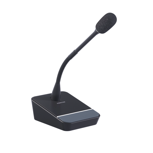 Fonestar MICSET-C32LED Unidirectional electret condenser desktop microphone, 3 pin XLR