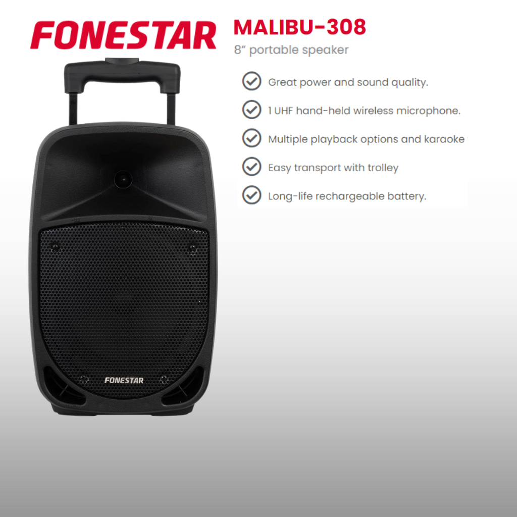 Mini Portable PA Speaker Up To 2 Speakers With Microphone