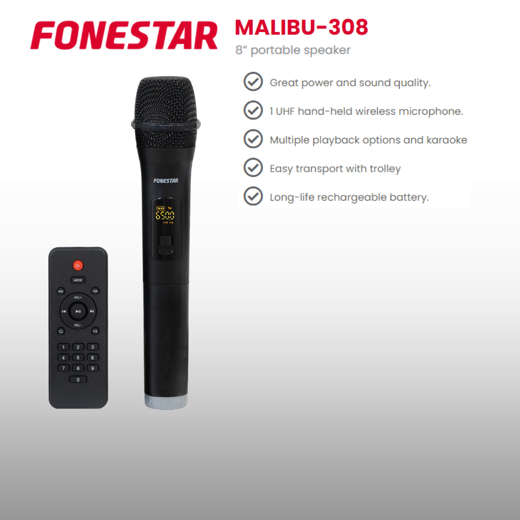 Mini Portable PA Speaker Up To 2 Speakers With Microphone