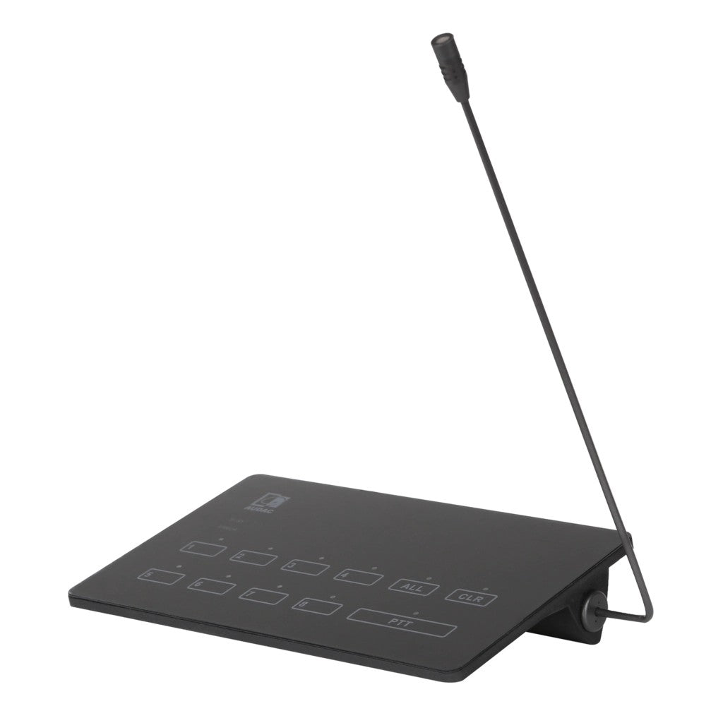 AUDAC MPX88 SurfaceTouch paging microphone 8-Zone – front view