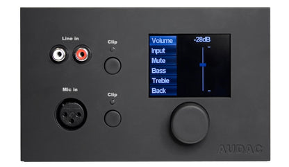 AUDAC MWX65 All-in-one wall panel for MTX matrix – front view