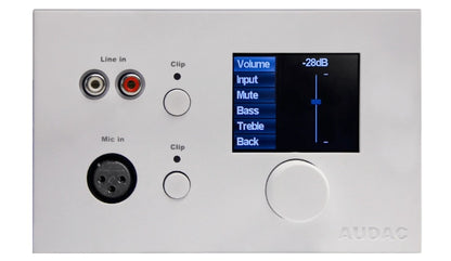 AUDAC MWX65 All-in-one wall panel for MTX matrix – front view