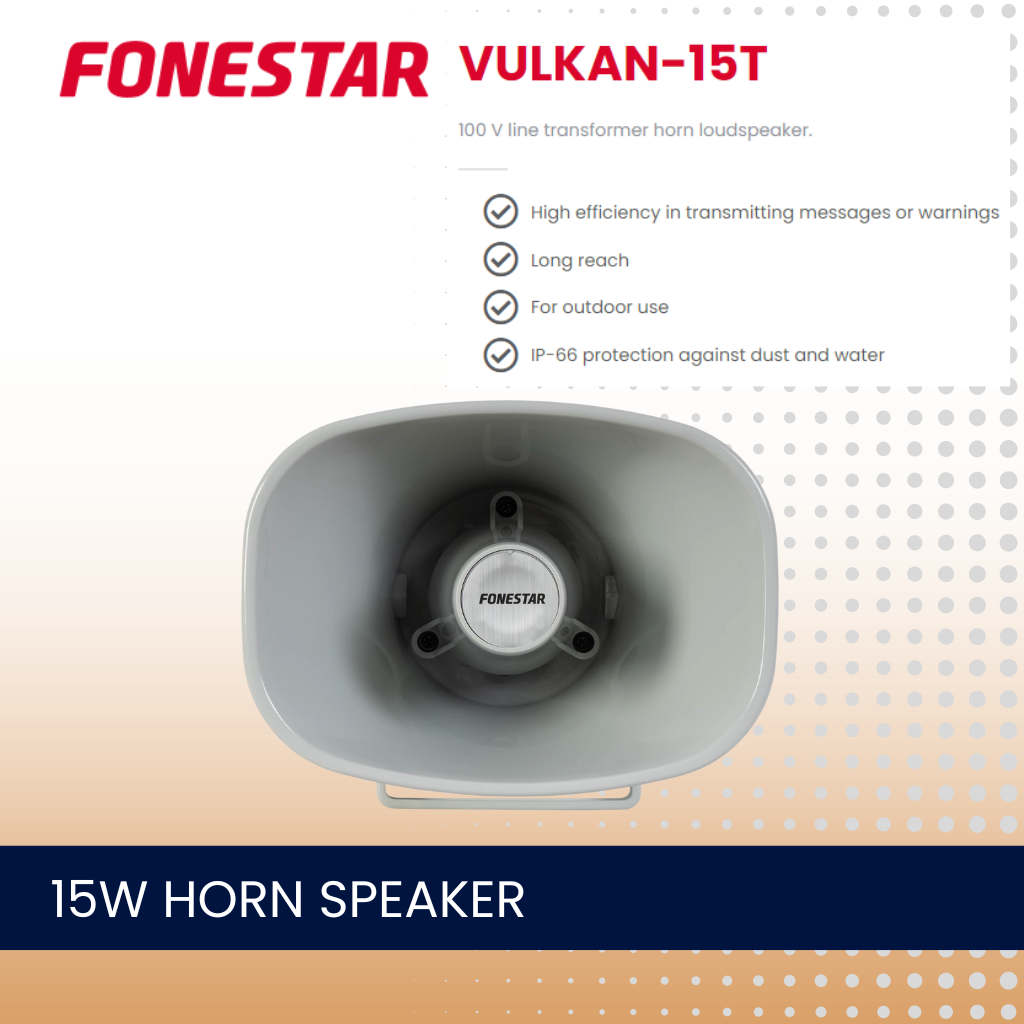 Outdoor PA System With Flight Case Horn Speaker Package Up To 4 Speakers
