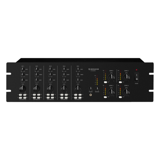Monacor PA-4040MPX 5 input 4-zone matrix mixer