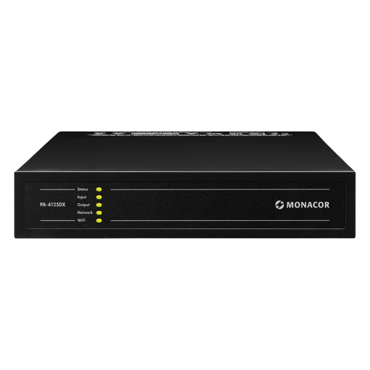 Monacor PA-4125DX 4 x 125W 4-zone matrix amplifier with software control