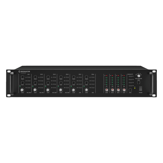 Monacor PA-6040MPX 6 input 4-zone matrix mixer