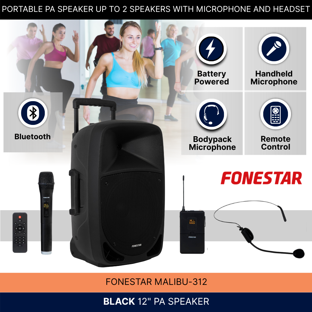 Portable PA Speaker Up To 2 Speakers