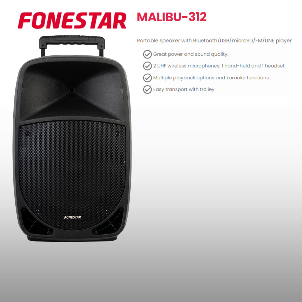 Portable PA Speaker Up To 2 Speakers