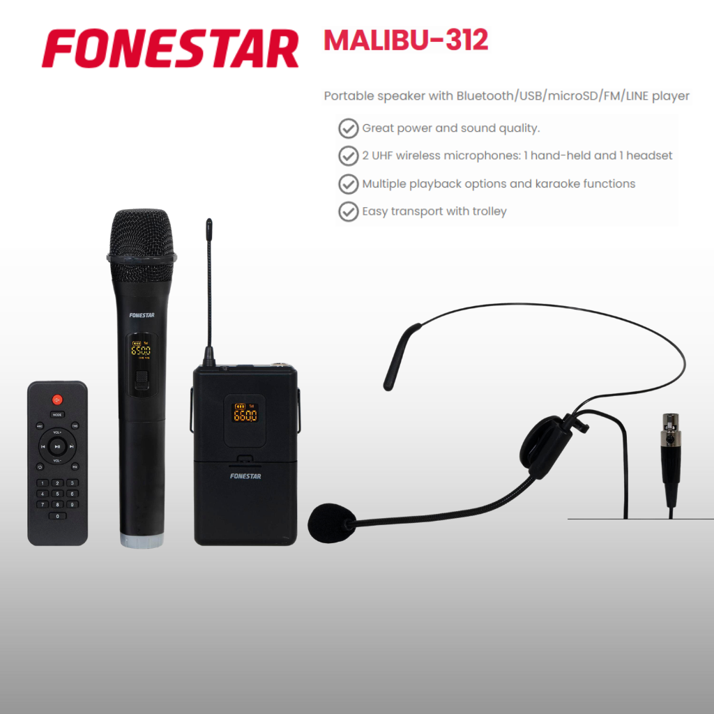 Portable PA Speaker Up To 2 Speakers