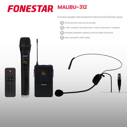 Portable PA Speaker Up To 2 Speakers