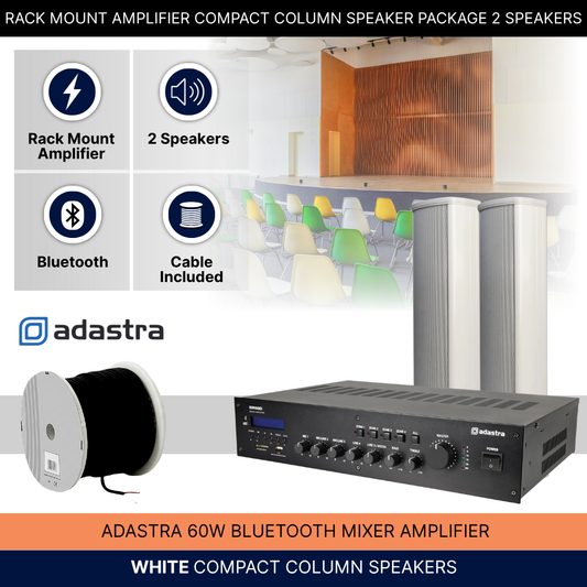 School & College Background Music Bluetooth System 2 Speakers
