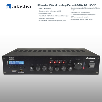 Rack Mount Amplifier Pendant Speaker Package Up To 10 Speakers Background Music System