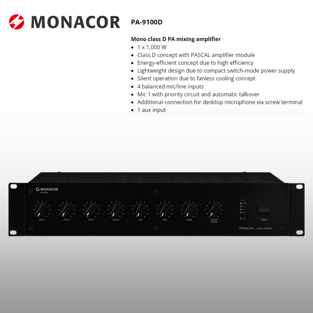 Rack Mount Amplifier Standard Column Speaker Package Up To 20 Speakers Background Music System