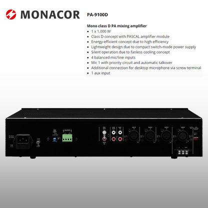 Rack Mount Amplifier Standard Column Speaker Package Up To 20 Speakers Background Music System